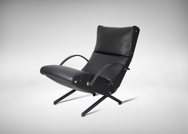 OSVALDO BORSANI (nello stile di)Varedo, 1911- Milano, 1985 : Poltrona regolabile P40 vintage  - Asta 1950-1980 Design and Decor - Associazione Nazionale - Case d'Asta italiane