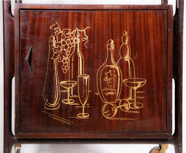 ICO PARISI (ATTRIBUITO)Palermo, 1916 - Como, 1996 : Carrello da bar vintage  - Asta 1950-1980 Design and Decor - Associazione Nazionale - Case d'Asta italiane