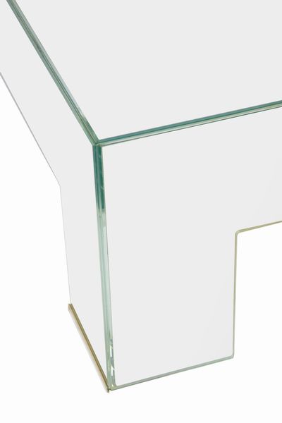 Large Square Coffee Table in Transparent Glass  - Asta 1950-1980 Design and Decor - Associazione Nazionale - Case d'Asta italiane