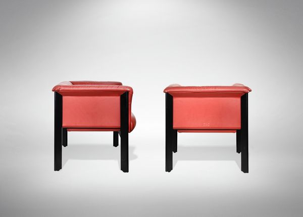 MARCO ZANUSO : Coppia di poltrone Interlude  - Asta 1950-1980 Design and Decor - Associazione Nazionale - Case d'Asta italiane