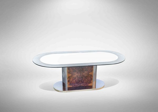 WILLY RIZZO (ATTR.)Napoli, 1928 - Parigi, 2013 : Tavolo vintage nello stile di Willy Rizzo  - Asta 1950-1980 Design and Decor - Associazione Nazionale - Case d'Asta italiane