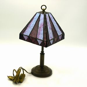 Lampada da tavolo vintage in stile Tiffany  - Asta 1950-1980 Design and Decor - Associazione Nazionale - Case d'Asta italiane