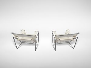 MARCEL BREUER - KNOLL INTERNATIONALPecs, 1902 - New York, 1981 : Sedie vintage Wassily modello B3 per Gavina  - Asta 1950-1980 Design and Decor - Associazione Nazionale - Case d'Asta italiane