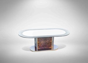 WILLY RIZZO (ATTR.)Napoli, 1928 - Parigi, 2013 : Tavolo vintage nello stile di Willy Rizzo  - Asta 1950-1980 Design and Decor - Associazione Nazionale - Case d'Asta italiane