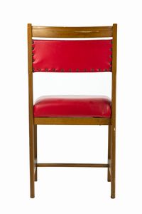 Set di Sedie rosse  - Asta 1950-1980 Design and Decor - Associazione Nazionale - Case d'Asta italiane
