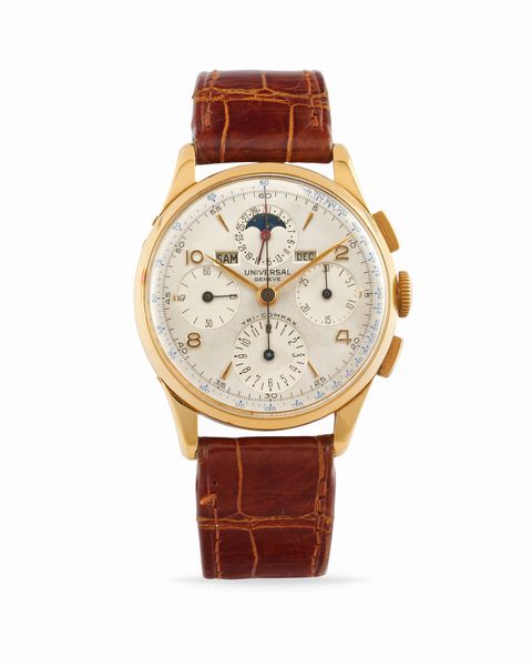 Universal Genève : Tri-Compax 12552  - Asta Orologi - Associazione Nazionale - Case d'Asta italiane