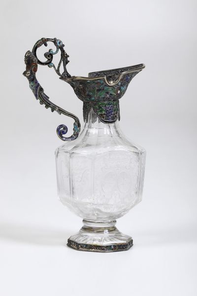 Brocchetta in argento smaltato e cristallo di rocca inciso. Austria, Vienna (?), XIX secolo  - Asta Argenti da Collezione | Antichi - Associazione Nazionale - Case d'Asta italiane