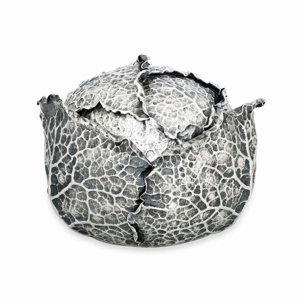 Scatola a foggia di verza. Argentiere Ilario Pradella, Milano, per Mario Buccellati. Italia XX secolo  - Asta Argenti da Collezione | Antichi - Associazione Nazionale - Case d'Asta italiane