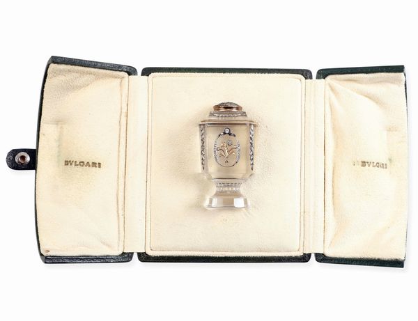 Grande sigillo entro custodia originale. Maison Bulgari Italia XX secolo  - Asta Argenti da Collezione | Antichi - Associazione Nazionale - Case d'Asta italiane