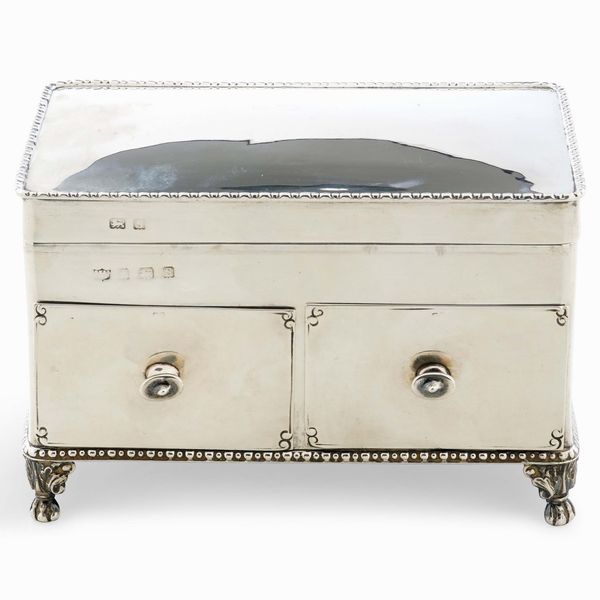 Portagioie. Birmingham 1917, argentiere S. Blankensee & Son  - Asta Argenti da Collezione | Antichi - Associazione Nazionale - Case d'Asta italiane