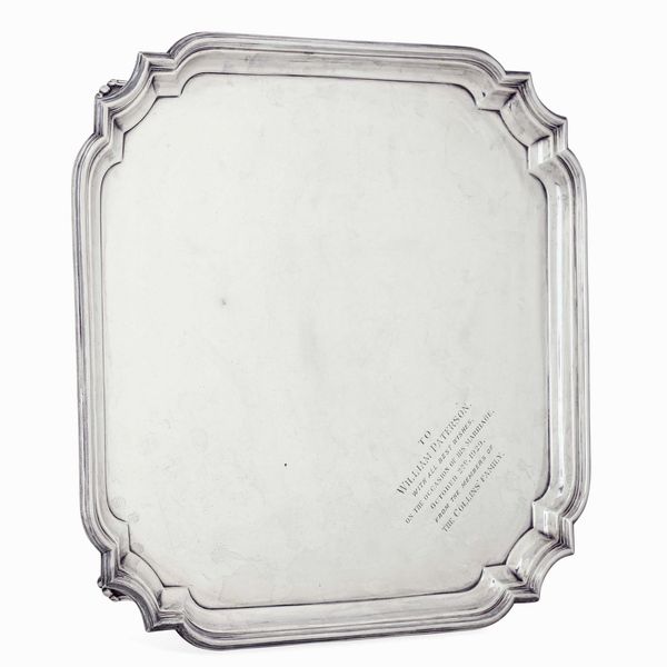 Salver. Città di Sheffield, 1929.  - Asta Argenti da Collezione | Antichi - Associazione Nazionale - Case d'Asta italiane