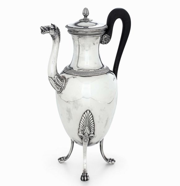 Caffettiera. Parigi, primo ventennio del XIX secolo  - Asta Argenti da Collezione | Antichi - Associazione Nazionale - Case d'Asta italiane