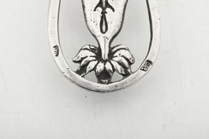 Coppia di palmatorie. Roma, fine del XVIII secolo. Marchio dell'argentiere D B entro rettangolo (non identificato)  - Asta Argenti da Collezione | Antichi - Associazione Nazionale - Case d'Asta italiane