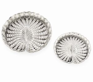 Due ciotole a ninfea. Argentiere Clementi, Bologna per Maison Gianmaria Buccellati. Italia XX-XXI secolo  - Asta Argenti da Collezione | Antichi - Associazione Nazionale - Case d'Asta italiane