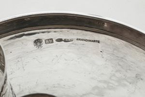 Sei bicchieri e vassoio. Argenteria artistica fiorentina del XX-XXI secolo, argentiere Brandimarte  - Asta Argenti da Collezione | Antichi - Associazione Nazionale - Case d'Asta italiane