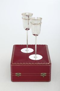 Coppia di flutes. Collezione Trinity. Maison Cartier Parigi XX secolo  - Asta Argenti da Collezione | Antichi - Associazione Nazionale - Case d'Asta italiane