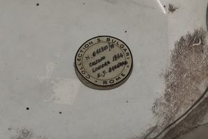 Cestino. Londra, 1864. Argentiere E.J. Barnard<BR>Etichetta cartacea Collezione Bulgari Roma  - Asta Argenti da Collezione | Antichi - Associazione Nazionale - Case d'Asta italiane