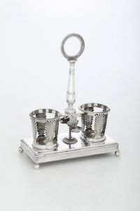 Oliera. Parigi, marchi in uso dal 1819 al 1833. Argentiere Garreau  - Asta Argenti da Collezione | Antichi - Associazione Nazionale - Case d'Asta italiane