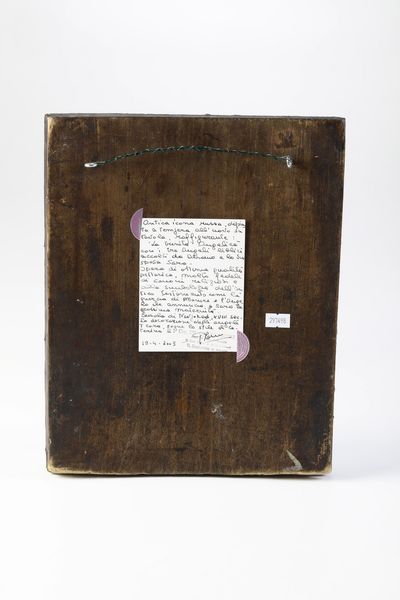 Icona raffigurante la Trinità. Russia, XVIII secolo.  - Asta Argenti da Collezione | XX secolo - Associazione Nazionale - Case d'Asta italiane