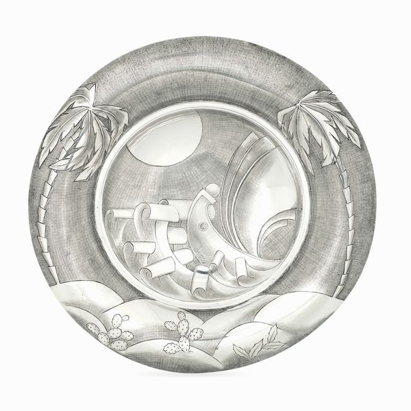 Alzata centrotavola. Argenteria artistica italiana (Milano?)  - Asta Argenti da Collezione | XX secolo - Associazione Nazionale - Case d'Asta italiane