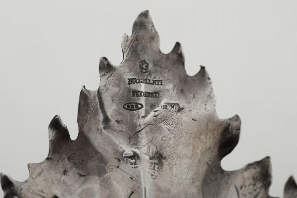 Foglia. Maison federico Buccellati. Argentiere Paolo Stella, Milano  - Asta Argenti da Collezione | XX secolo - Associazione Nazionale - Case d'Asta italiane