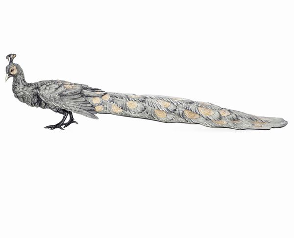 Grande pavone. Argenteria artistica italiana del XX-XXI secolo  - Asta Argenti da Collezione | XX secolo - Associazione Nazionale - Case d'Asta italiane