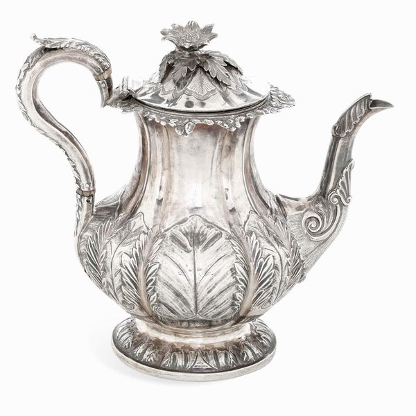 Teiera. Londra, 1831. Argentiere John Watson & Son  - Asta Argenti da Collezione | XX secolo - Associazione Nazionale - Case d'Asta italiane