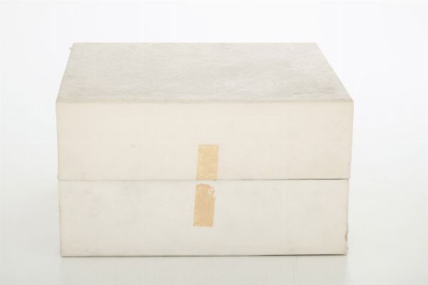 Cestino. Londra, 1864. Argentiere E.J. Barnard<BR>Etichetta cartacea Collezione Bulgari Roma  - Asta Argenti da Collezione | XX secolo - Associazione Nazionale - Case d'Asta italiane