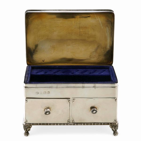 Portagioie. Birmingham 1917, argentiere S. Blankensee & Son  - Asta Argenti da Collezione | XX secolo - Associazione Nazionale - Case d'Asta italiane