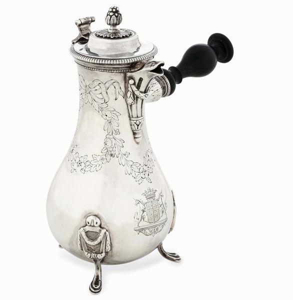 Cioccolatiera. Francia. Differenti marchi in uso dal XVIII al XIX secolo  - Asta Argenti da Collezione | XX secolo - Associazione Nazionale - Case d'Asta italiane