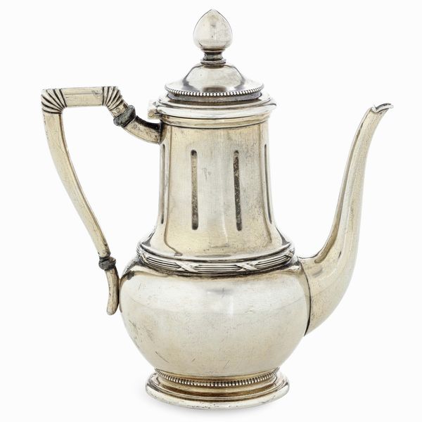 Caffettiera. Vienna XIX-XX secolo. Marchio dell'argentiere AB entro ovale (non identificato)  - Asta Argenti da Collezione | XX secolo - Associazione Nazionale - Case d'Asta italiane