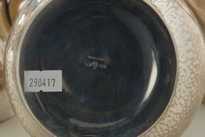 Servizio da tè e caffè. Argenteria milanese del XX secolo. Bollo con fascio littorio in uso dal 1935 al 1945. Argentiere Eros Genazzi  - Asta Argenti da Collezione | XX secolo - Associazione Nazionale - Case d'Asta italiane