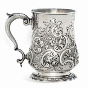 Mug. Londra, 1740-1755. Argentiere Thomas Cooke II - Richard Gurney  - Asta Argenti da Collezione | XX secolo - Associazione Nazionale - Case d'Asta italiane