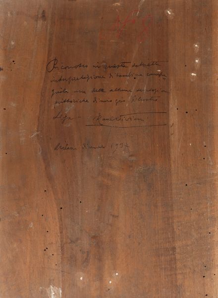 Attribuito a Silvestro Lega (Modigliana 1826-Firenze 1895) : Bambina del Gabbro  - Asta Arte Figurativa tra XIX e XX Secolo - Associazione Nazionale - Case d'Asta italiane