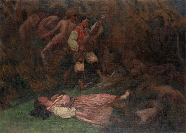 Basilio Cascella : Studio preparatorio per Il Suono e il Sonno  - Asta Arte Figurativa tra XIX e XX Secolo - Associazione Nazionale - Case d'Asta italiane