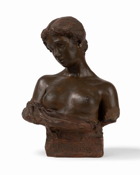 Costantino Barbella : Pensierosa  - Asta Arte Figurativa tra XIX e XX Secolo - Associazione Nazionale - Case d'Asta italiane