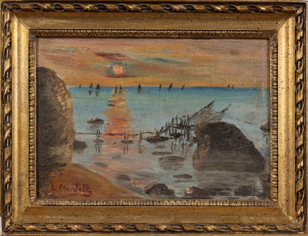 Luigi Martella : Coppia di paesaggi  - Asta Arte Figurativa tra XIX e XX Secolo - Associazione Nazionale - Case d'Asta italiane