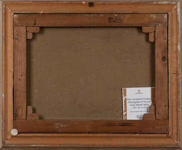 Karl Lindemann-Frommel : Roma, la passeggiata di Poussin verso Monte Mario  - Asta Arte Figurativa tra XIX e XX Secolo - Associazione Nazionale - Case d'Asta italiane