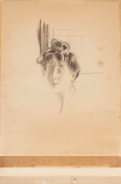 Giovanni Boldini : Volto di fanciulla  - Asta Arte Figurativa tra XIX e XX Secolo - Associazione Nazionale - Case d'Asta italiane