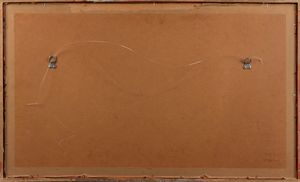 Onorato Carlandi : Ruderi romani con aranci e oleandri in fiore  - Asta Arte Figurativa tra XIX e XX Secolo - Associazione Nazionale - Case d'Asta italiane