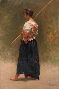 VINCENZO CAPRILE - Giovane contadina