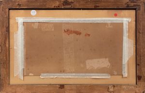 Vincenzo Migliaro : Studio per lunetta con giovane donna e putti  - Asta Arte Figurativa tra XIX e XX Secolo - Associazione Nazionale - Case d'Asta italiane