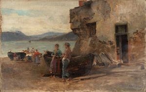 Alfonso Hollaender - Vita presso l'antico borgo marinaro