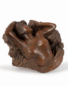 Costantino Barbella - Donna tra le rose (prima idea per Ebbrezza)