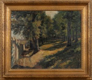 Luigi Martella : Coppia di paesaggi  - Asta Arte Figurativa tra XIX e XX Secolo - Associazione Nazionale - Case d'Asta italiane