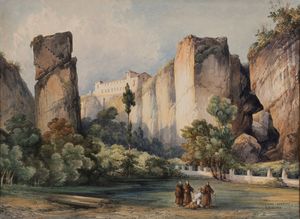 Consalvo Carelli - Siracusa, veduta della Latomia dei Cappuccini