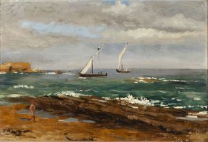 Giuseppe Haimann - Feluche in mare