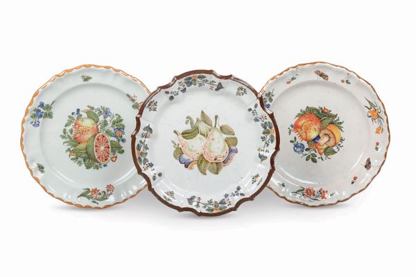 Piatto<BR>Nove, Manifattura Antonibon, 1750-1770<BR>  - Asta Maioliche, Porcellane e Figure Venete di un Collezionista Veneziano - Associazione Nazionale - Case d'Asta italiane