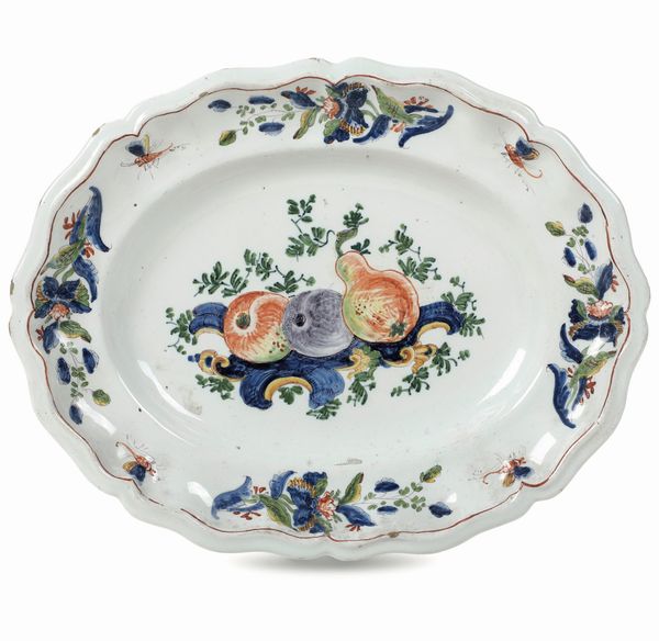 Piatto<BR>Nove, Manifattura Antonibon, 1750-1770  - Asta Maioliche, Porcellane e Figure Venete di un Collezionista Veneziano - Associazione Nazionale - Case d'Asta italiane