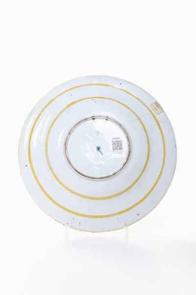 Piatto<BR>Nove, Manifattura Antonibon, ultimo ventennio del XIX secolo<BR>  - Asta Maioliche, Porcellane e Figure Venete di un Collezionista Veneziano - Associazione Nazionale - Case d'Asta italiane